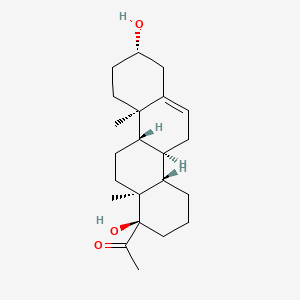 molecular formula C22H34O3 B12648613 3beta,17a-Dihydroxy-D-homopregn-5-en-20-one CAS No. 77522-86-2