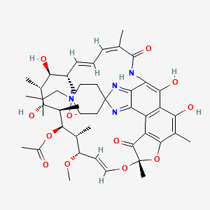 molecular formula C46H62N4O12 B12648654 Rifabutin N-oxide CAS No. 645406-37-7