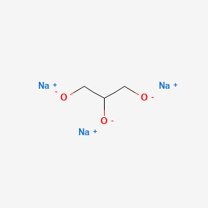 molecular formula C3H5Na3O3 B12648665 Sodium dihydrogen propane-1,2,3-triolate CAS No. 816-41-1