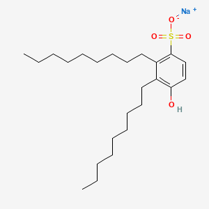molecular formula C24H41NaO4S B12648668 Sodium hydroxydinonylbenzenesulphonate CAS No. 93904-97-3