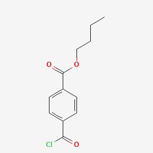 molecular formula C12H13ClO3 B12648686 Benzoic acid, 4-(chlorocarbonyl)-, butyl ester CAS No. 39853-28-6