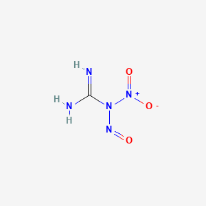 molecular formula CH3N5O3 B12648715 Guanidine, N-nitro-N-nitroso- CAS No. 34225-54-2