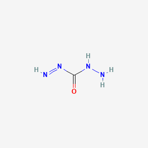 molecular formula CH4N4O B12648718 Diazenecarboxylic acid, hydrazide CAS No. 33222-51-4