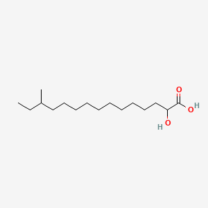 molecular formula C16H32O3 B12648727 2-Hydroxy-13-methylpentadecanoic acid CAS No. 29004-87-3