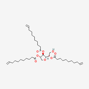 molecular formula C39H66O8 B12648733 Sorbitan, tri-10-undecenoate CAS No. 94043-07-9
