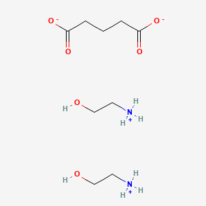 molecular formula C9H22N2O6 B12648754 Bis((2-hydroxyethyl)ammonium) glutarate CAS No. 85896-18-0