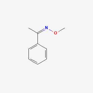 molecular formula C9H11NO B12648756 Acetophenone, O-methyloxime CAS No. 3376-33-8