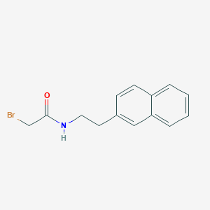 molecular formula C14H14BrNO B1264876 2-bromo-N-[2-(2-naphthalenyl)ethyl]acetamide 