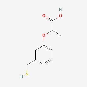 molecular formula C10H12O3S B12648767 2-(3-(Mercaptomethyl)phenoxy)propionic acid CAS No. 66477-43-8