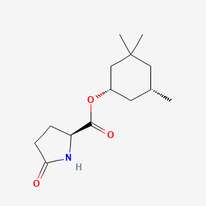 molecular formula C14H23NO3 B1264877 1S-cis-3,3,5-trimethylcyclohexyl ester5-oxo-L-proline 