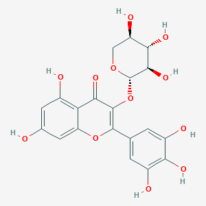 molecular formula C20H18O12 B1264882 myricetin-3-O-beta-D-xylopyranoside 