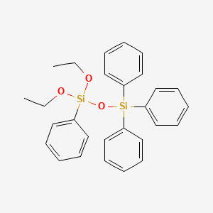 molecular formula C28H30O3Si2 B12648894 Diethoxytetraphenyldisiloxane CAS No. 41376-08-3