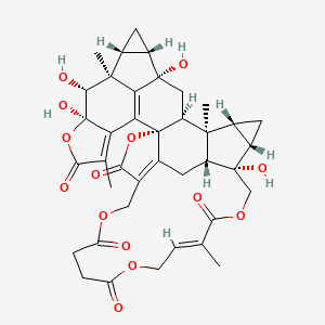 molecular formula C39H42O14 B1264890 Tianmushanol 