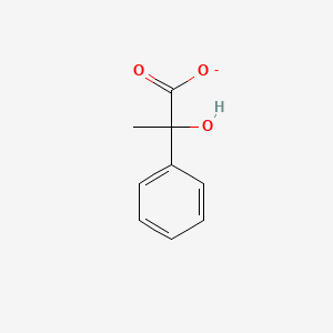 molecular formula C9H9O3- B12648909 2-Hydroxy-2-phenylpropanoate CAS No. 30444-49-6