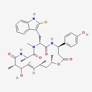molecular formula C36H45BrN4O7 B1264891 Jaspamide K 