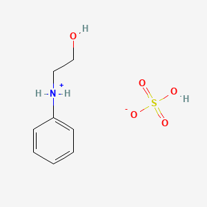 molecular formula C8H13NO5S B12648931 N-(2-Hydroxyethyl)anilinium hydrogen sulphate CAS No. 93981-09-0