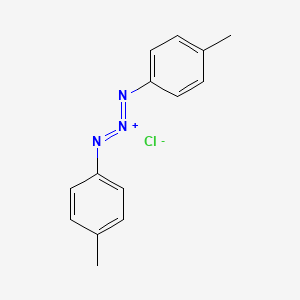 molecular formula C14H14ClN3 B12648937 (Tolylazo)toluidinium chloride CAS No. 83860-29-1