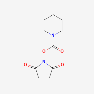 molecular formula C10H14N2O4 B12648950 (2,5-Dioxopyrrolidin-1-yl) piperidine-1-carboxylate 