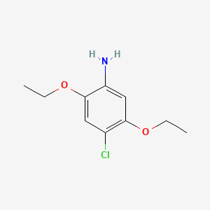 molecular formula C10H14ClNO2 B12648958 4-Chloro-2,5-diethoxyaniline CAS No. 35271-60-4