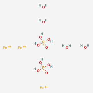 molecular formula Fe3H14O12P2+6 B12648973 Vivianite CAS No. 14567-67-0