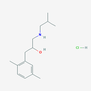 molecular formula C15H26ClNO B12648997 1-(2,5-Dimethylphenyl)-3-(2-methylpropylamino)propan-2-ol;hydrochloride CAS No. 6307-84-2