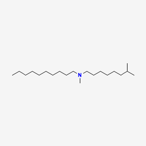 molecular formula C20H43N B12648998 1-Decanamine, N-isononyl-N-methyl- CAS No. 138698-35-8