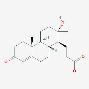 molecular formula C19H27O4- B1264901 Testolate 