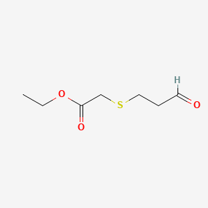 molecular formula C7H12O3S B12649021 Ethyl ((3-oxopropyl)thio)acetate CAS No. 94088-65-0