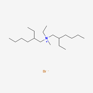 molecular formula C19H42BrN B12649023 Ethylbis(2-ethylhexyl)methylammonium bromide CAS No. 94277-41-5