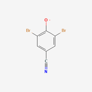 molecular formula C7H2Br2NO- B1264903 2,6-Dibromo-4-cyanophenolate 