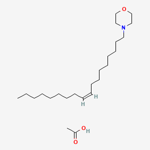 molecular formula C24H47NO3 B12649060 4-((Z)-Octadec-9-enyl)morpholinium acetate CAS No. 84696-70-8