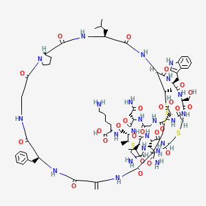 molecular formula C85H121N23O25S3 B12649087 Ancovenin CAS No. 88201-41-6