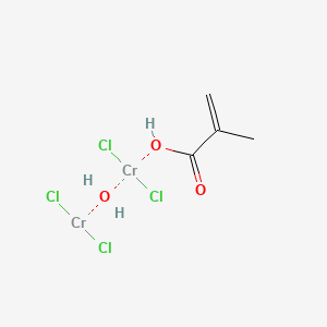 molecular formula C4H8Cl4Cr2O3 B12649090 Tetrachloro-mu-methacrylato-mu-oxodichromium CAS No. 34430-82-5