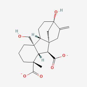 molecular formula C20H26O6-2 B1264911 Gibberellin A44 open lactone 