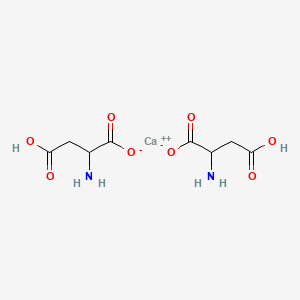molecular formula C8H12CaN2O8 B12649119 Calcium dihydrogen di-DL-aspartate CAS No. 97721-80-7