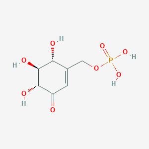 molecular formula C7H11O8P B1264914 Valienone 7-phosphate 
