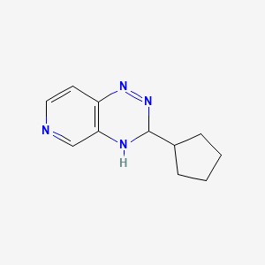 molecular formula C11H14N4 B12649180 3-Cyclopentyl-2,3-dihydropyrido[3,4-e][1,2,4]triazine CAS No. 121845-89-4