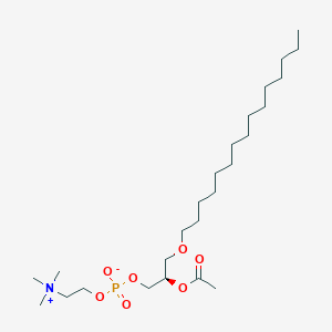 molecular formula C25H52NO7P B1264919 1-Pentadecyl-2-acetyl-sn-glycero-3-phosphocholine 