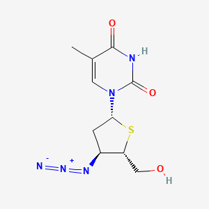molecular formula C10H13N5O3S B12649194 3'-Azido-3'-deoxy-4'-thiothymidine CAS No. 134939-00-7