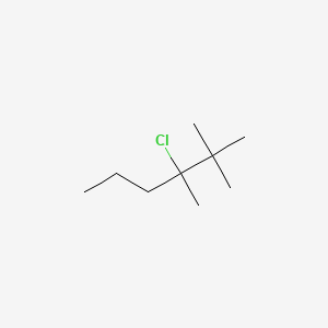 molecular formula C9H19Cl B12649199 3-Chloro-2,2,3-trimethyl-hexane CAS No. 102449-95-6