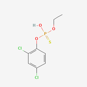 molecular formula C8H9Cl2O3PS B12649214 Phosphorothioic acid, O-(2,4-dichlorophenyl) O-ethyl ester CAS No. 61341-75-1