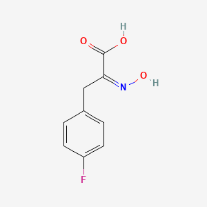 molecular formula C9H8FNO3 B12649259 2-(Hydroxyimino)-3-(4-flurophenyl)propanoic acid 