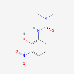 molecular formula C9H11N3O4 B12649261 3-(2-Hydroxy-3-nitrophenyl)-1,1-dimethylurea CAS No. 83898-37-7
