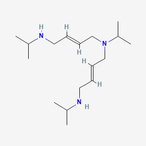 molecular formula C17H35N3 B12649273 1,6,11-Triisopropyl-di-2-butenylenetriamine CAS No. 94908-30-2