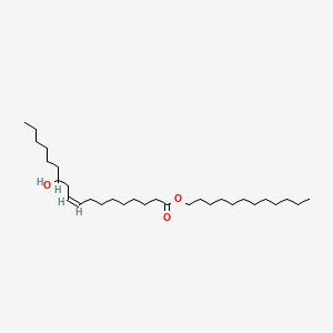 molecular formula C30H58O3 B12649298 Dodecyl (9Z,12R)-12-hydroxy-9-octadecenoate CAS No. 93980-68-8