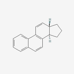 molecular formula C17H16 B12649303 Gona-1,3,5(10),6,8,11-hexaene, (+-)- CAS No. 7421-32-1