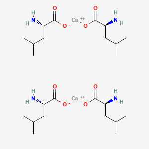 molecular formula C24H48Ca2N4O8 B12649309 Dicalcium L-leucinate CAS No. 71720-30-4