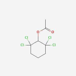 molecular formula C8H10Cl4O2 B12649322 2,2,6,6-Tetrachlorocyclohexyl acetate CAS No. 71929-28-7
