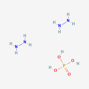 molecular formula H11N4O4P B12649323 hydrazine;phosphoric acid CAS No. 59779-45-2