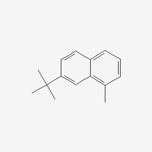 molecular formula C15H18 B12649341 7-(tert-Butyl)-1-methylnaphthalene CAS No. 84029-99-2